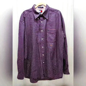 Tommy Hilfiger Plaid Button-Up Shirt XL